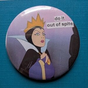 FREE with $25 Purchase! Snow White Handmade Vintage 2.25" Button